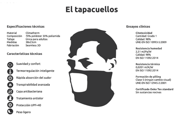 DUO: Tapacuellos + Mascarilla